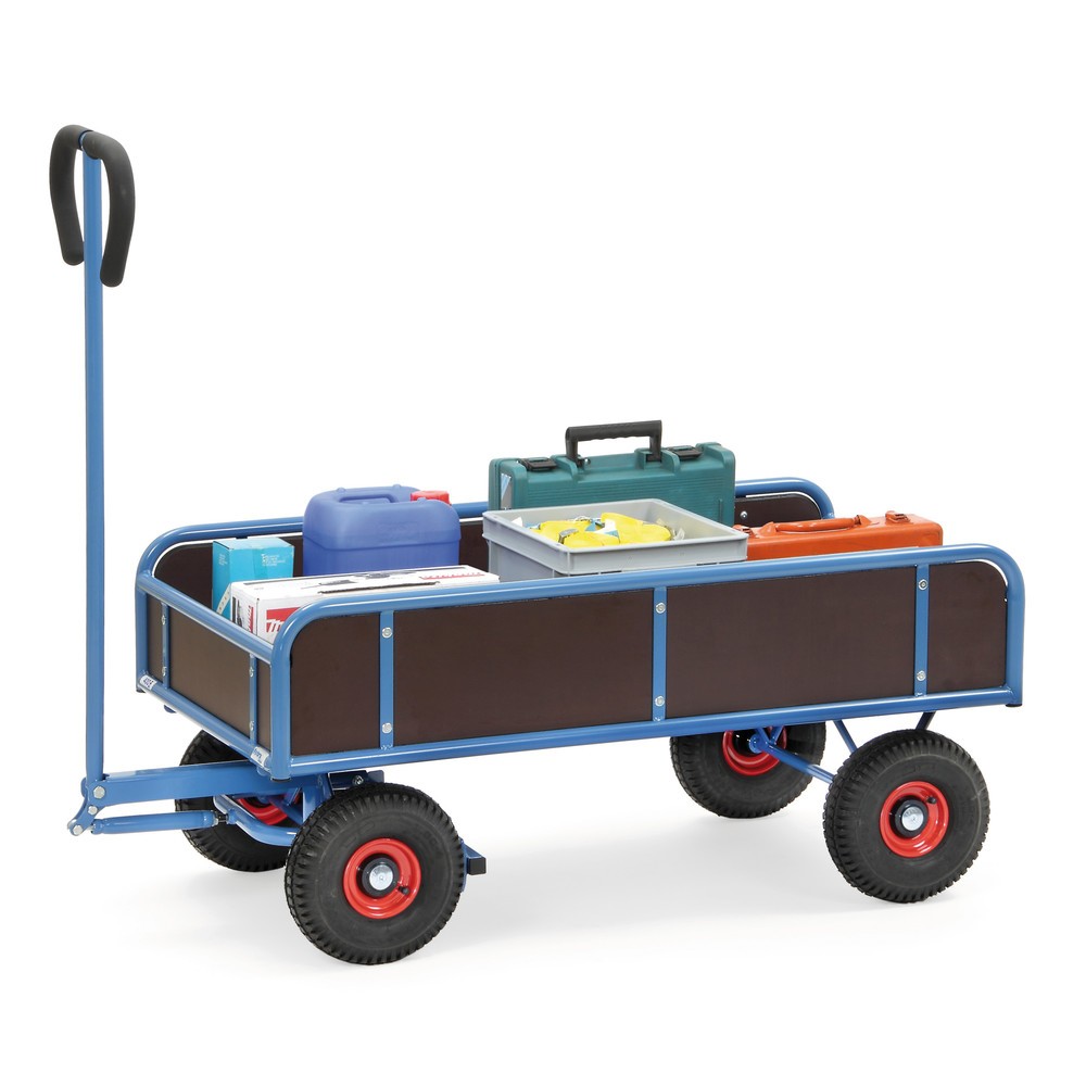 Productafbeelding nr. 2: Handwagen fetra®, 2 assen met 4 vaste wanden, laadvlak bxd 645 x 1.145 mm