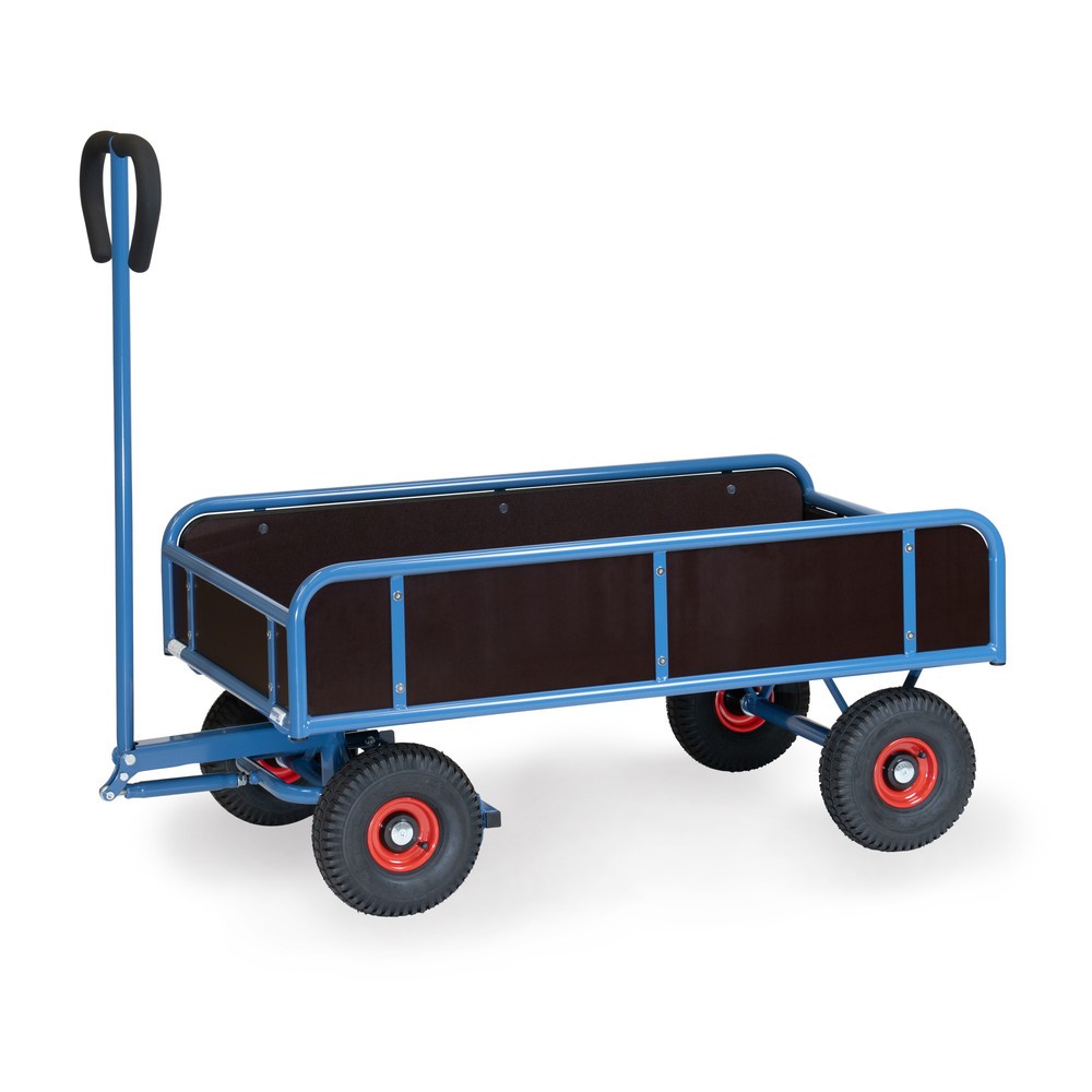 Product afbeelding: Handwagen fetra®, 2 assen met 4 vaste wanden, laadvlak bxd 645 x 1.145 mm