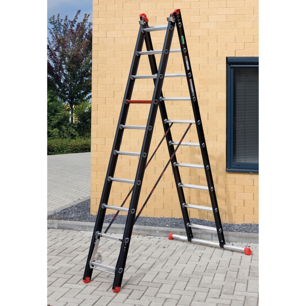 3-delige reformladder Mounter (coating), 2 x 8 treden Product afbeelding: 3-delige reformladder Mounter (coating), 2 x 8 treden