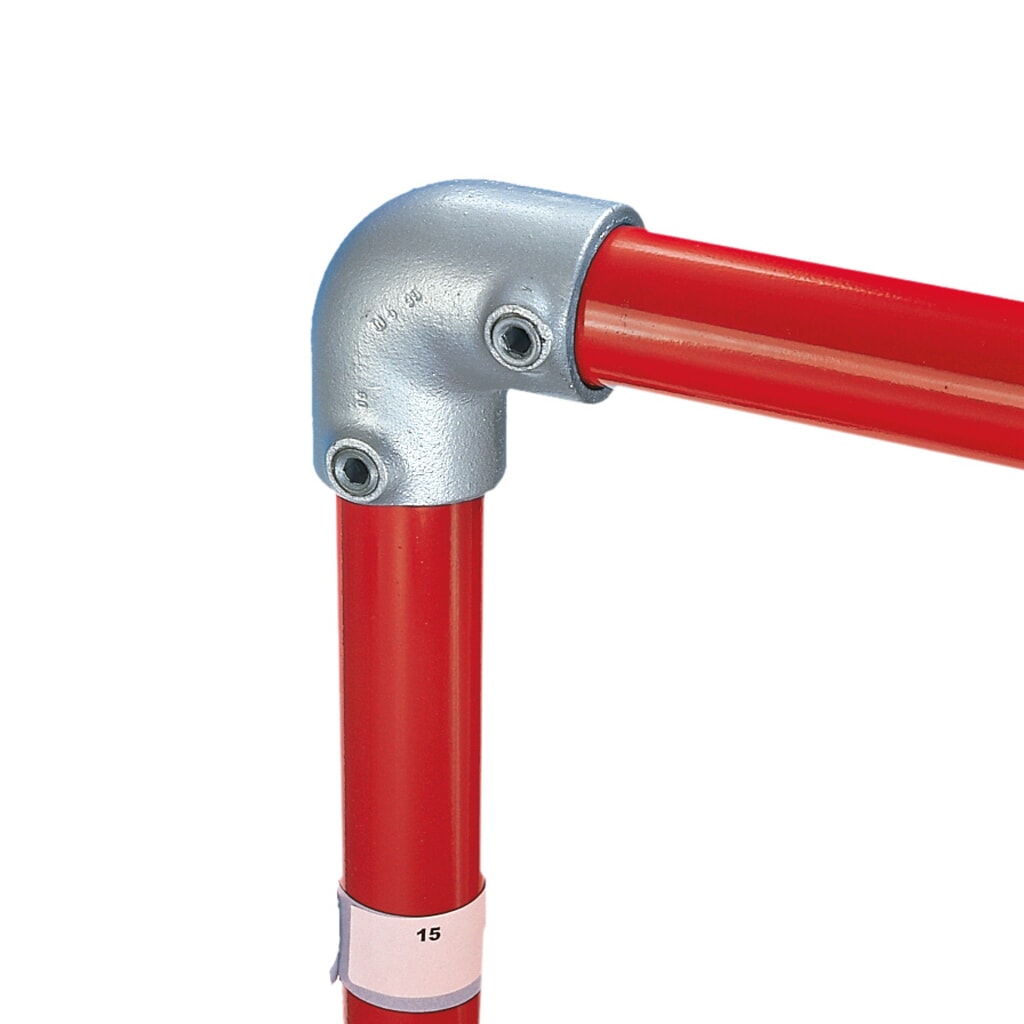 90°-elleboogverbinding, buiten-Ø buis 26,9 mm Product afbeelding: 90°-elleboogverbinding, buiten-Ø buis 26,9 mm