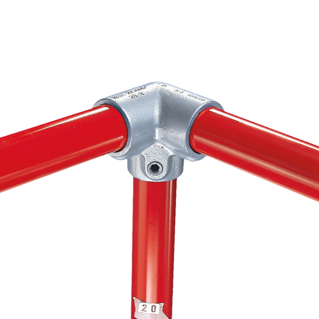 90°-hoekverbinding, buiten-Ø buis 33,7 mm Product afbeelding: 90°-hoekverbinding, buiten-Ø buis 33,7 mm