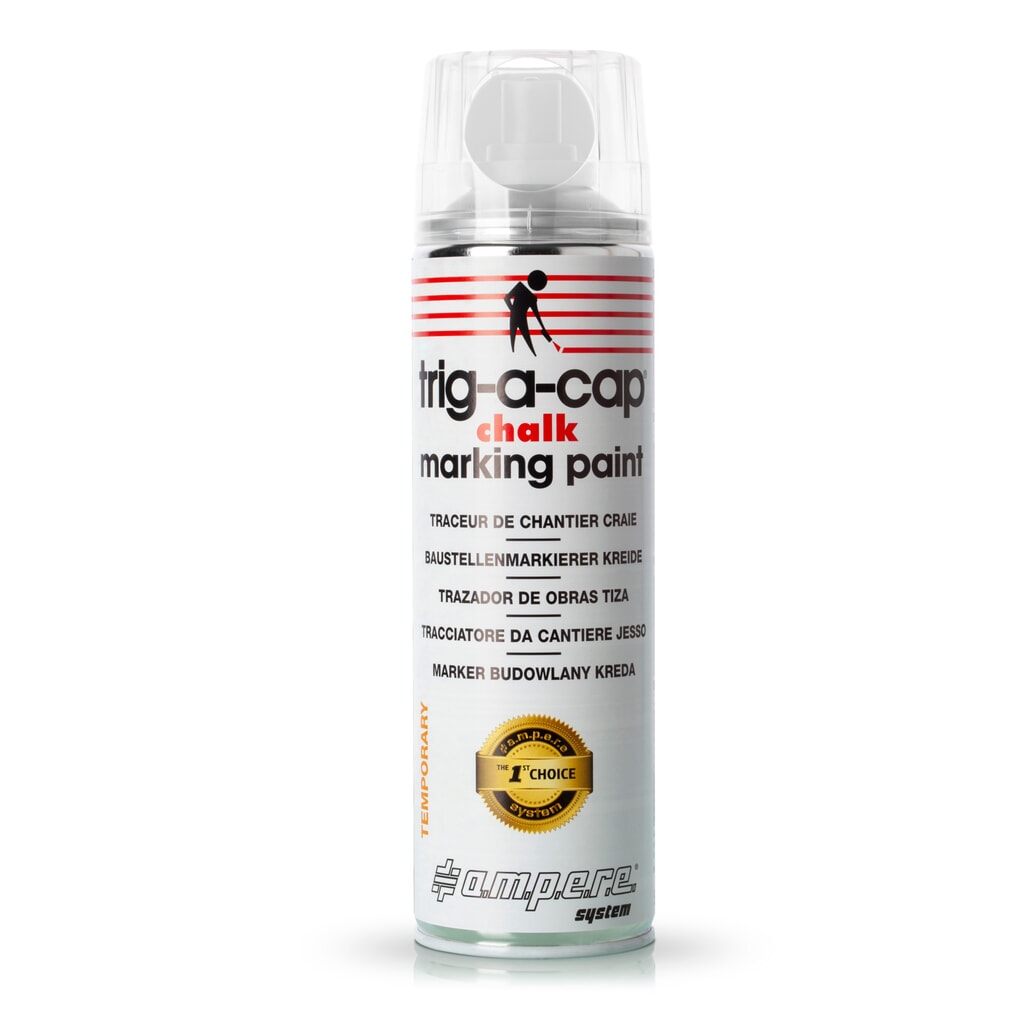 Product afbeelding: A.M.P.E.R.E. Krijtspray trig-a-cap® chalk, 500 ml, 12 stuks/VE, wit