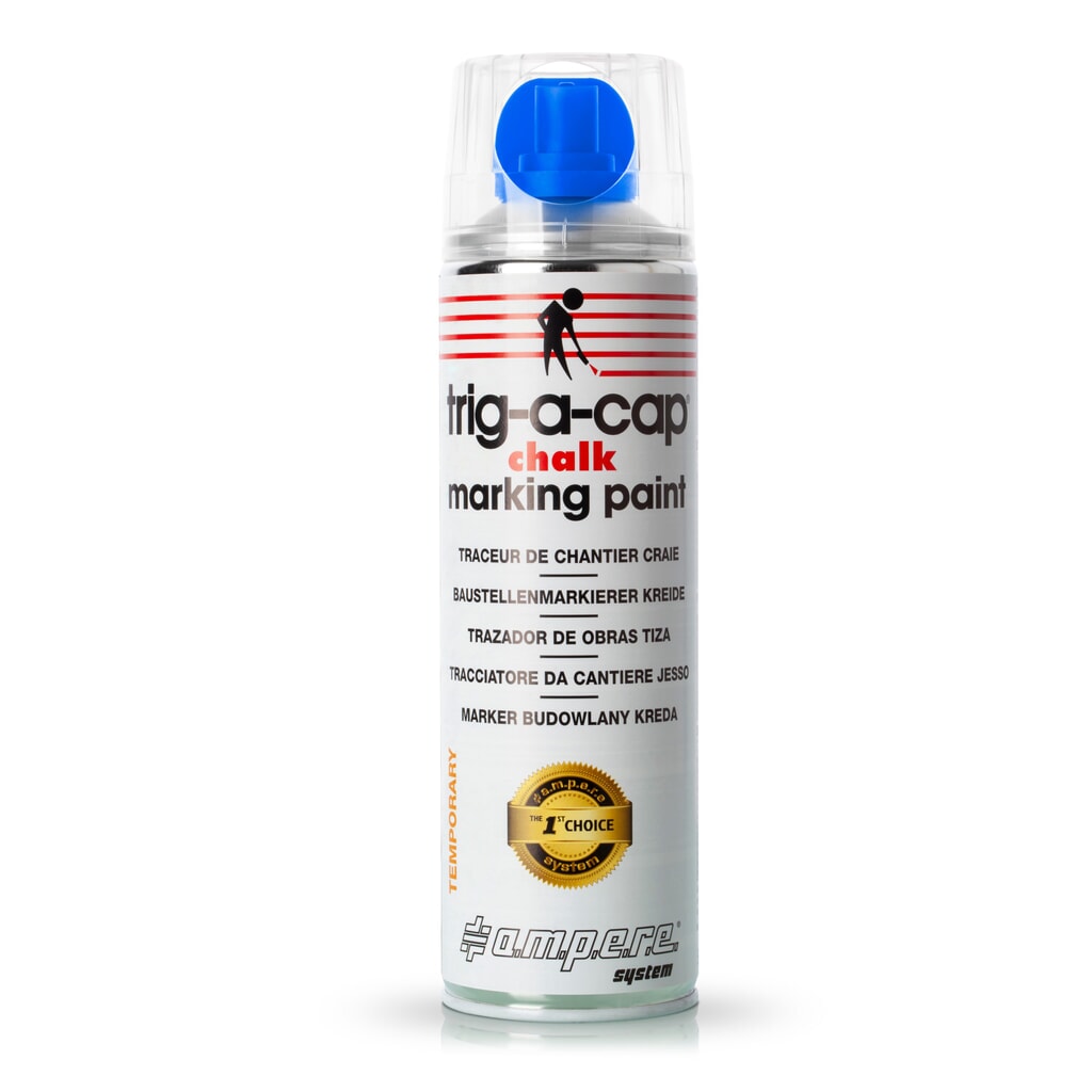 A.M.P.E.R.E. Krijtspray trig-a-cap® chalk, 500 ml, 12 stuks/VE, blauw Product afbeelding: A.M.P.E.R.E. Krijtspray trig-a-cap® chalk, 500 ml, 12 stuks/VE, blauw