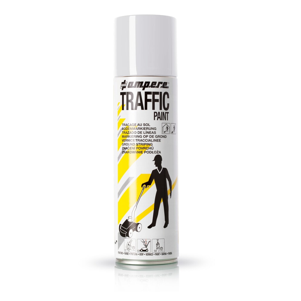 A.M.P.E.R.E. Markeringsverf TRAFFIC 0,5 l, wit Product afbeelding: A.M.P.E.R.E. Markeringsverf TRAFFIC 0,5 l, wit