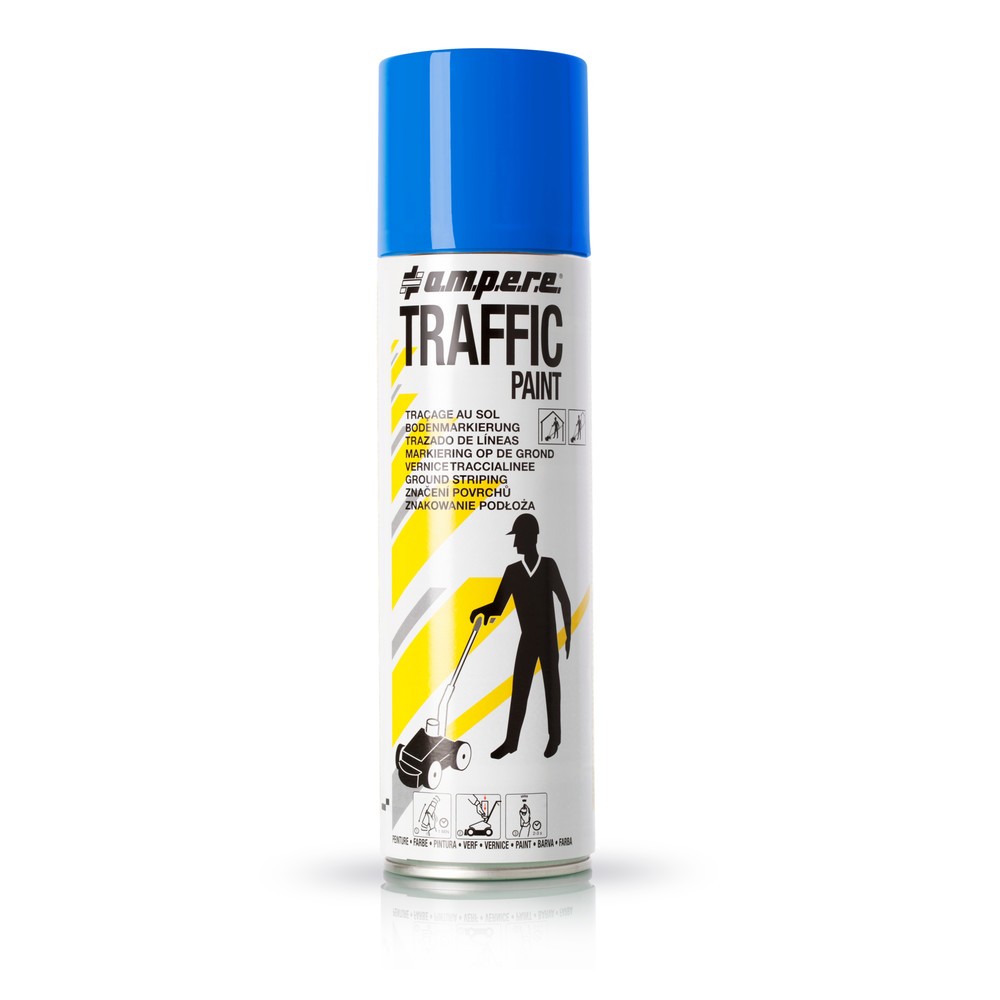 Product afbeelding: A.M.P.E.R.E. Markeringsverf TRAFFIC 0,5 l, blauw