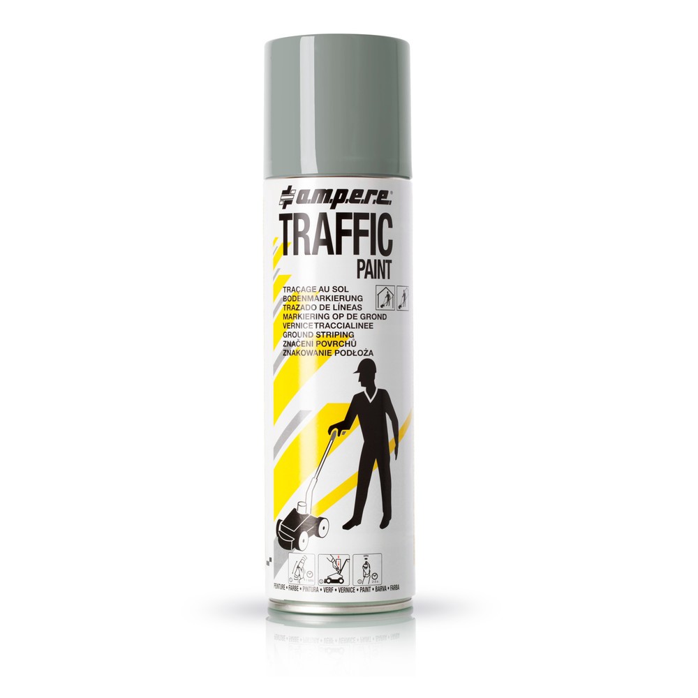 Product afbeelding: A.M.P.E.R.E. Markeringsverf TRAFFIC 0,5 l, grijs