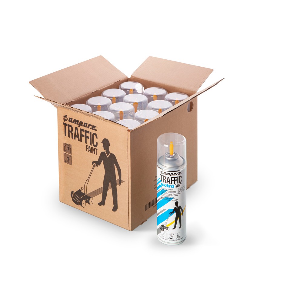 Product afbeelding: A.M.P.E.R.E. Markeringsverf TRAFFIC extra 0,5 l, wit