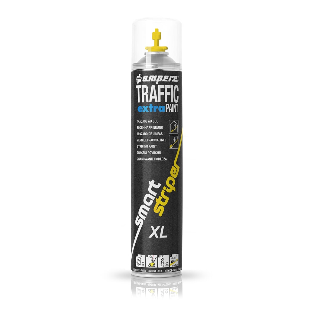 Product afbeelding: A.M.P.E.R.E. Markeringsverf TRAFFIC extra Paint® XL 0,75 l, geel
