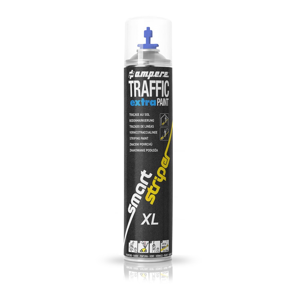 Product afbeelding: A.M.P.E.R.E. Markeringsverf TRAFFIC extra Paint® XL 0,75 l, blauw