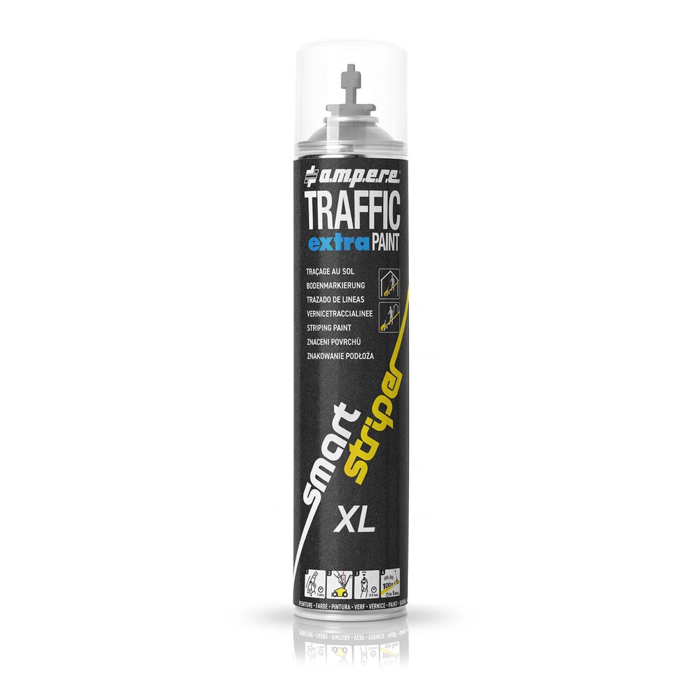 Product afbeelding: A.M.P.E.R.E. Markeringsverf TRAFFIC extra Paint® XL 0,75 l, grijs