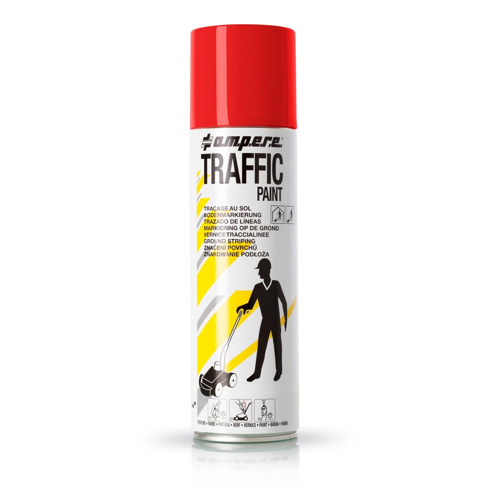 Product afbeelding: A.M.P.E.R.E. Markeringsverf TRAFFIC 0,5 l, rood