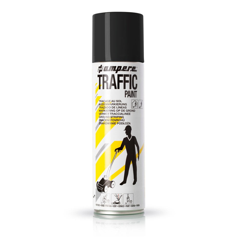 Product afbeelding: A.M.P.E.R.E. Markeringsverf TRAFFIC 0,5 l, zwart