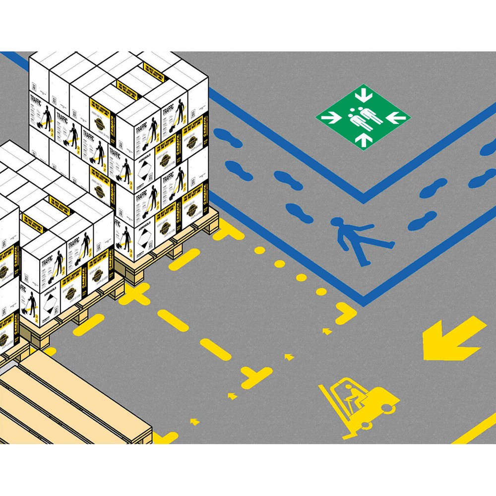 Productafbeelding nr. 2: A.M.P.E.R.E. Sjabloonset parkeerplaatsmarkering