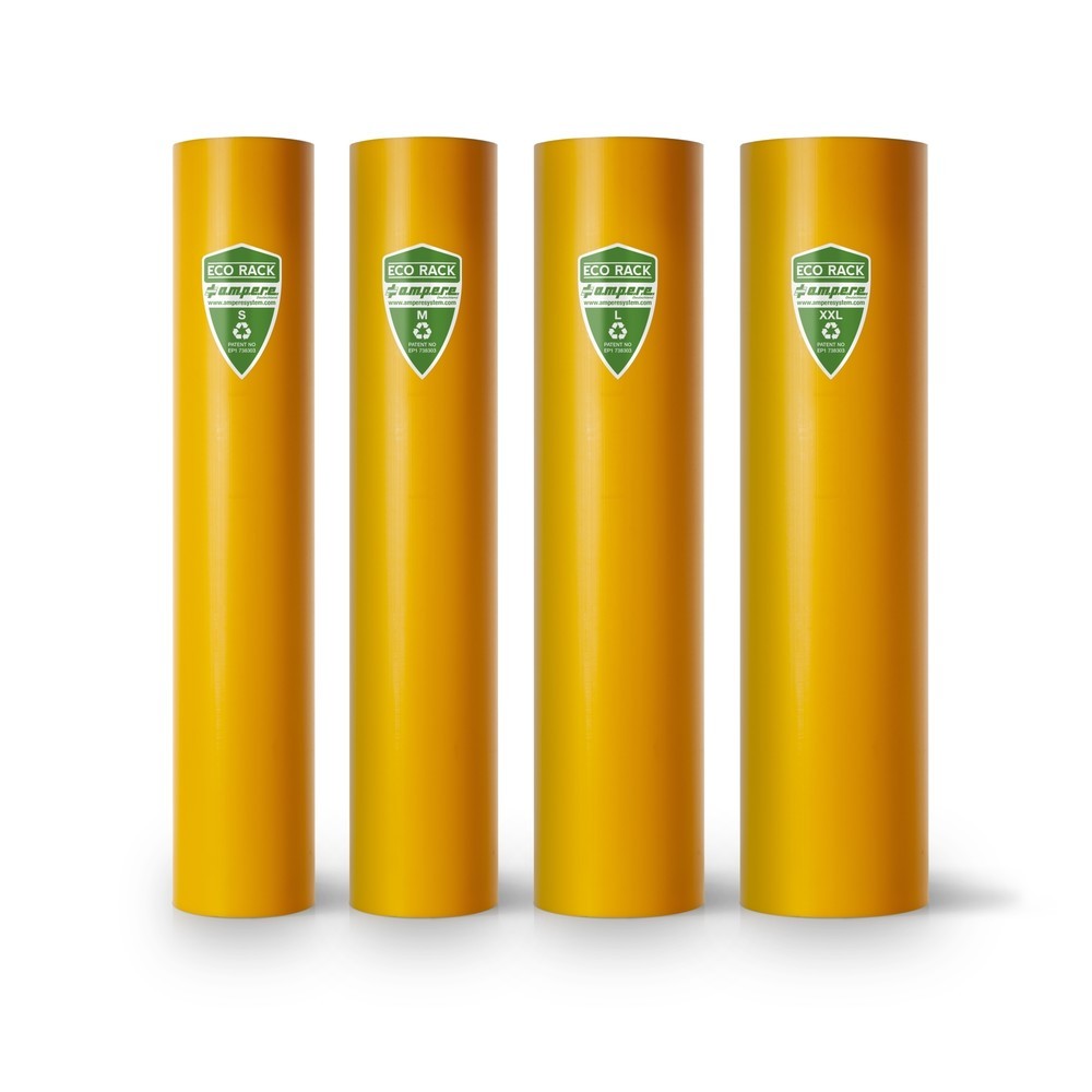 Productafbeelding nr. 3: A.M.P.E.R.E. Aanrijbescherming voor stellingen Eco Rack, van kunststof, model L, binnenafmetingen hxb 600 x 101 - 110 mm