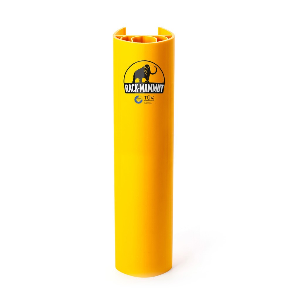 Product afbeelding: A.M.P.E.R.E. Aanrijbescherming voor stellingen Rack Mammut®, van kunststof, verkeersgeel, model L, binnenafmetingen hxb 600 x 110 - 113 mm