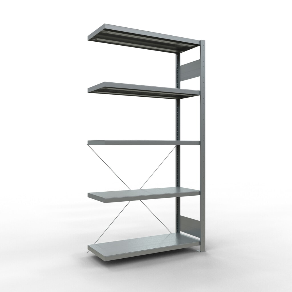 Product afbeelding: Aanbouwelement voor complete legbordstelling SCHULTE, inhaaksysteem, vaklast 250 kg, hxbxd 2.000 x 1.000 x 400 mm