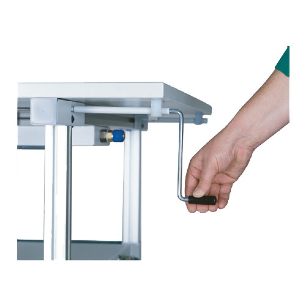 Productafbeelding nr. 2: Aanbouwtafel werkpleksysteem, hoogteverstelling met kruk, diepzwart