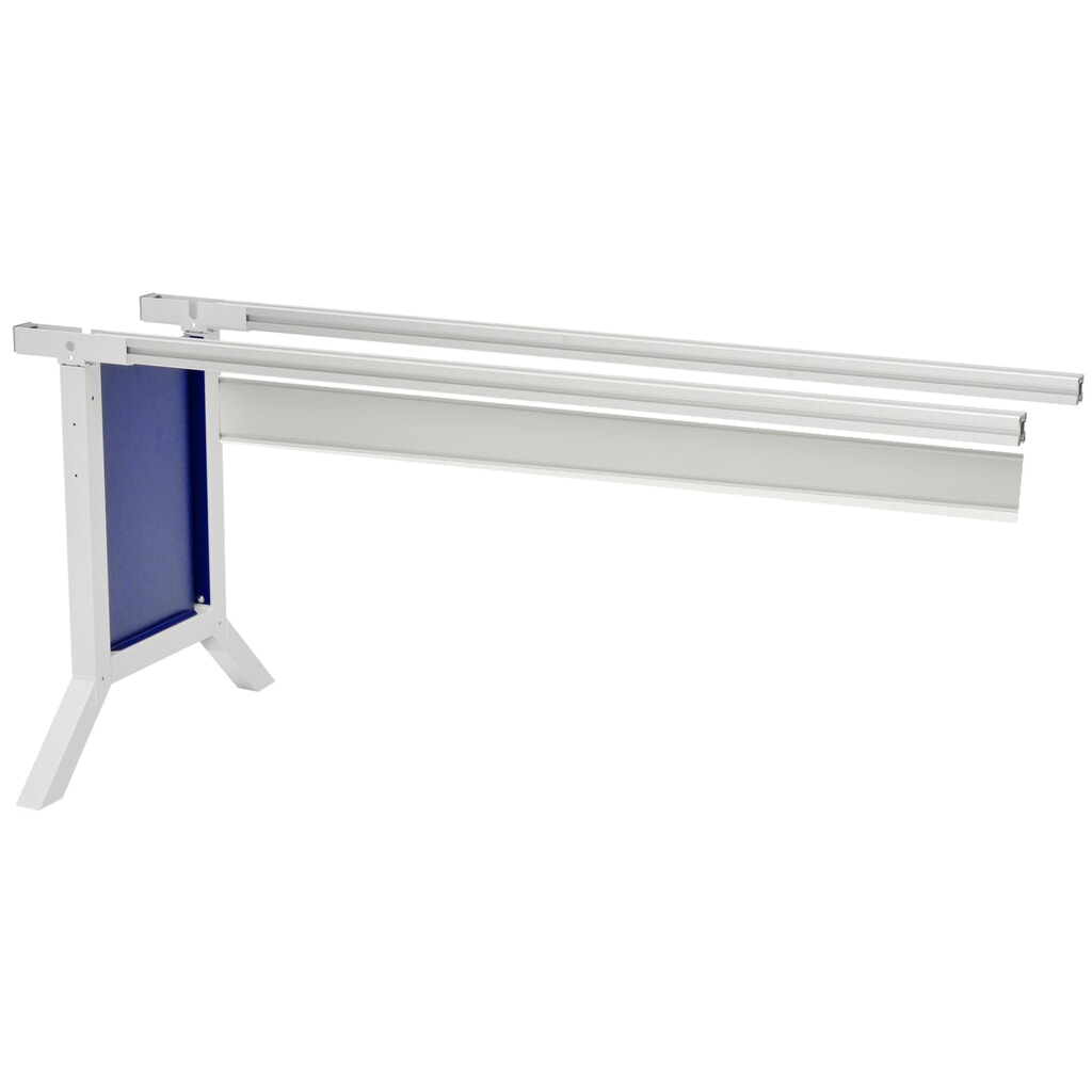 Product afbeelding: Aanbouwtafel werkpleksysteem, hoogteverstelling met klemmen, kobaltblauw