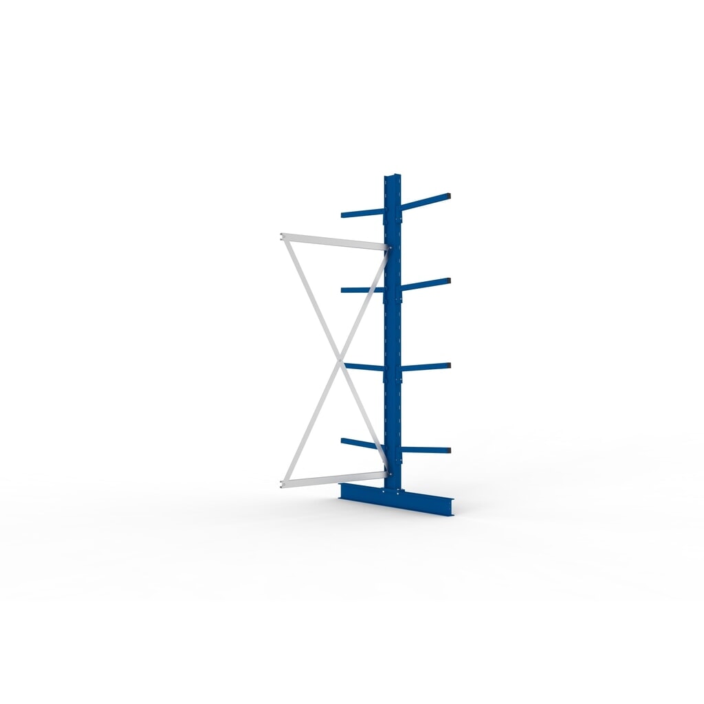 Aanbouwelement draagarmstelling META, dubbelzijdig, draagvermogen per arm 175 kg, hxbxd 2.500 x 1.030 x 1.220 mm Product afbeelding: Aanbouwelement draagarmstelling META, dubbelzijdig, draagvermogen per arm 175 kg, hxbxd 2.500 x 1.030 x 1.220 mm