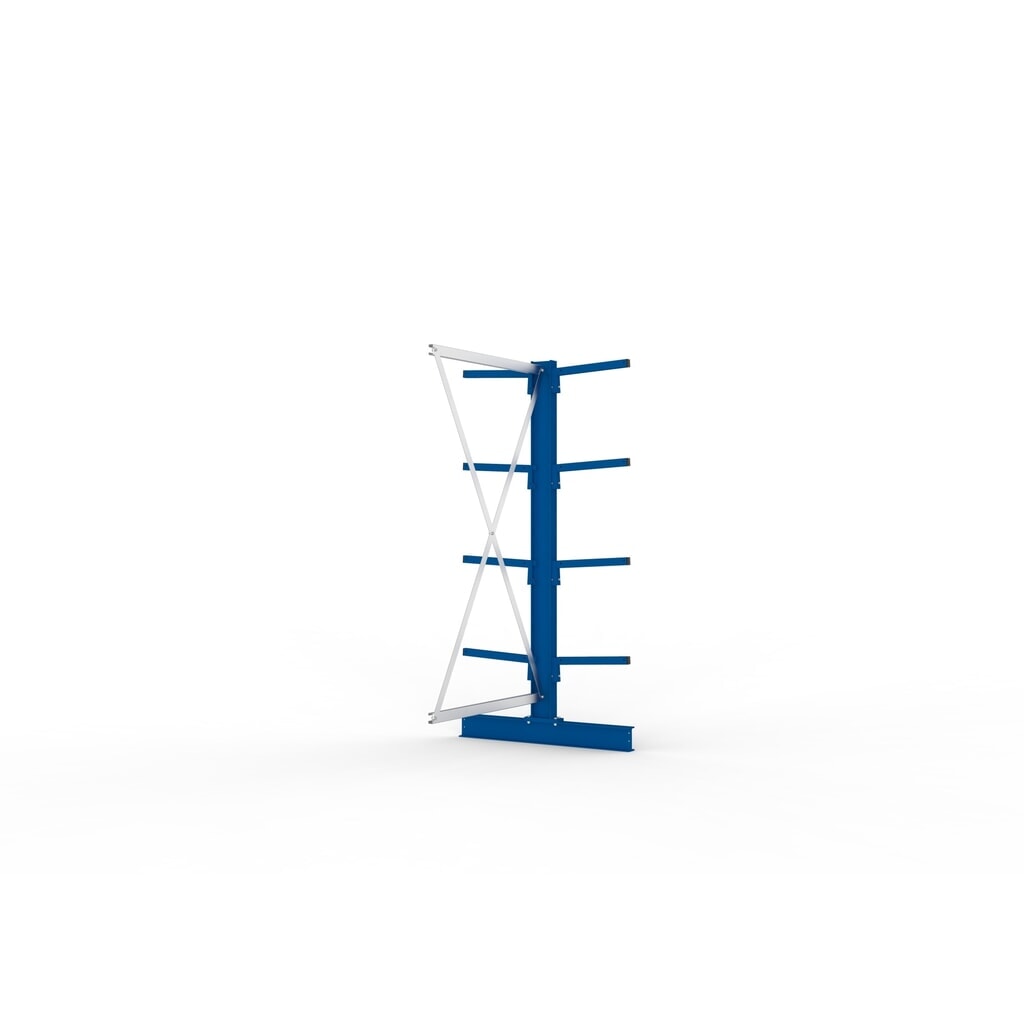 Aanbouwelement draagarmstelling META, dubbelzijdig, draagvermogen per arm 220 kg, hxbxd 2.000 x 1.030 x 1.020 mm Productafbeelding nr. 2: Aanbouwelement draagarmstelling META, dubbelzijdig, draagvermogen per arm 220 kg, hxbxd 2.000 x 1.030 x 1.020 mm