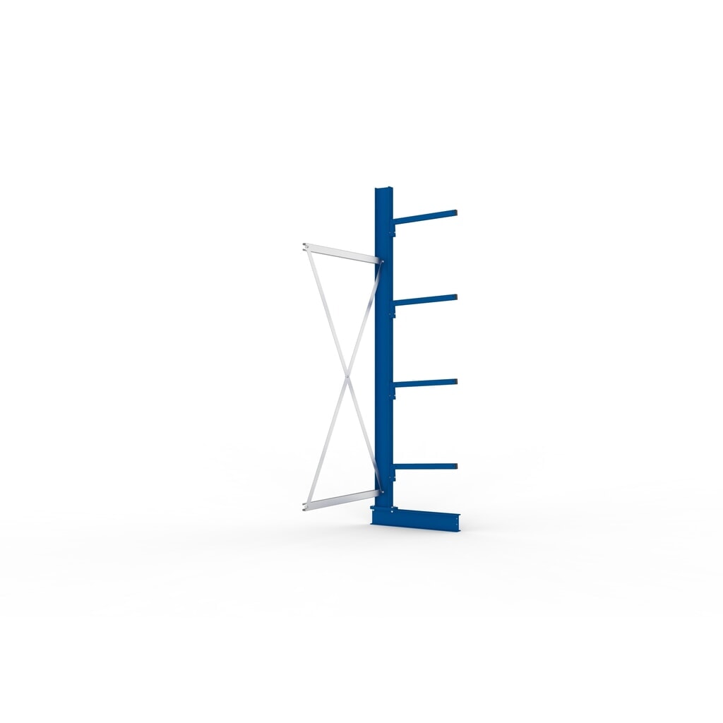 Aanbouwelement draagarmstelling META, enkelzijdig, draagvermogen per arm 175 kg, hxbxd 2.500 x 1.030 x 710 mm Productafbeelding nr. 2: Aanbouwelement draagarmstelling META, enkelzijdig, draagvermogen per arm 175 kg, hxbxd 2.500 x 1.030 x 710 mm