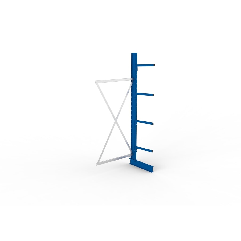 Aanbouwelement draagarmstelling META, enkelzijdig, draagvermogen per arm 175 kg, hxbxd 2.500 x 1.030 x 710 mm Productafbeelding nr. 4: Aanbouwelement draagarmstelling META, enkelzijdig, draagvermogen per arm 175 kg, hxbxd 2.500 x 1.030 x 710 mm