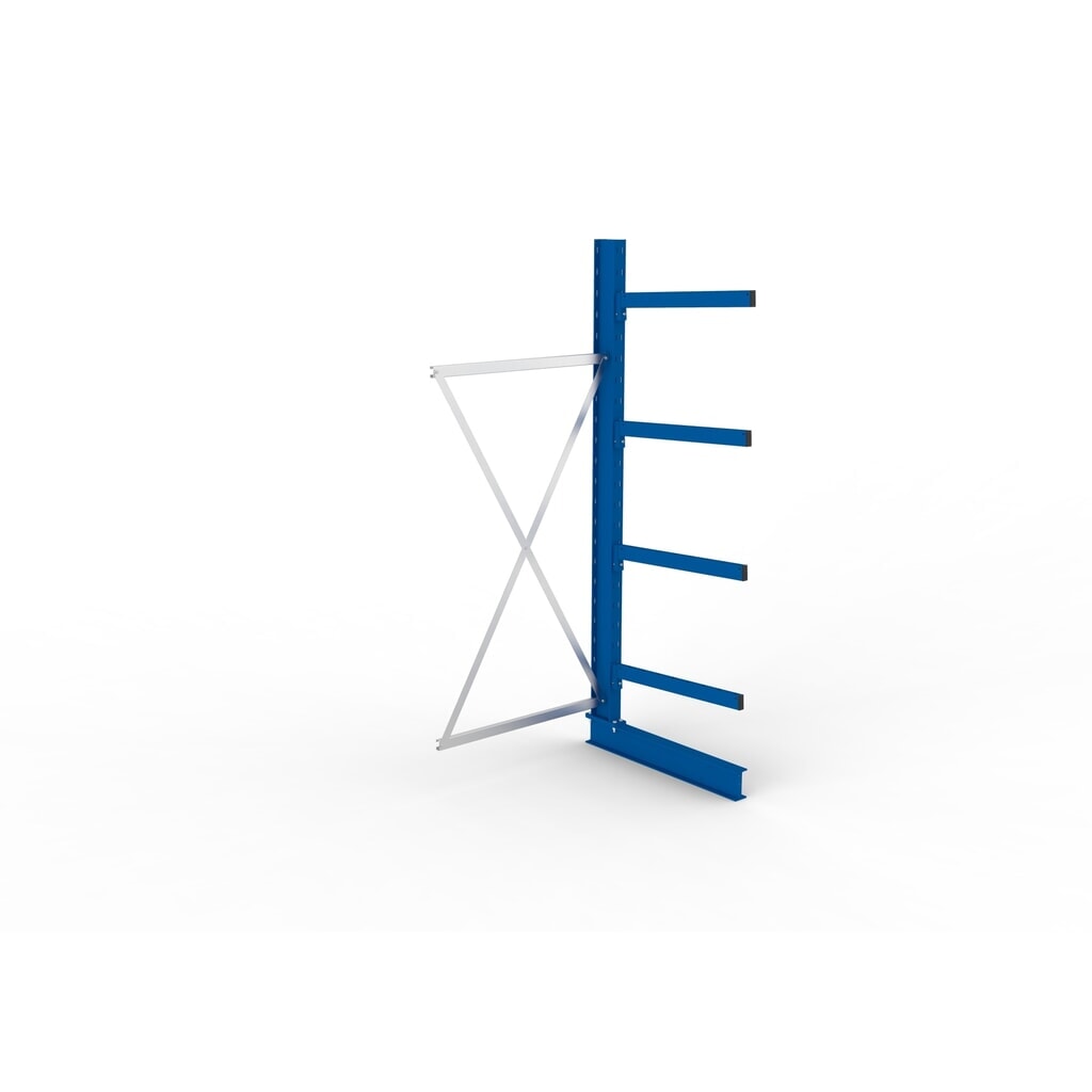 Aanbouwelement draagarmstelling META, enkelzijdig, draagvermogen per arm 250 kg, hxbxd 2.500 x 1.103 x 1.030 mm Productafbeelding nr. 2: Aanbouwelement draagarmstelling META, enkelzijdig, draagvermogen per arm 250 kg, hxbxd 2.500 x 1.103 x 1.030 mm