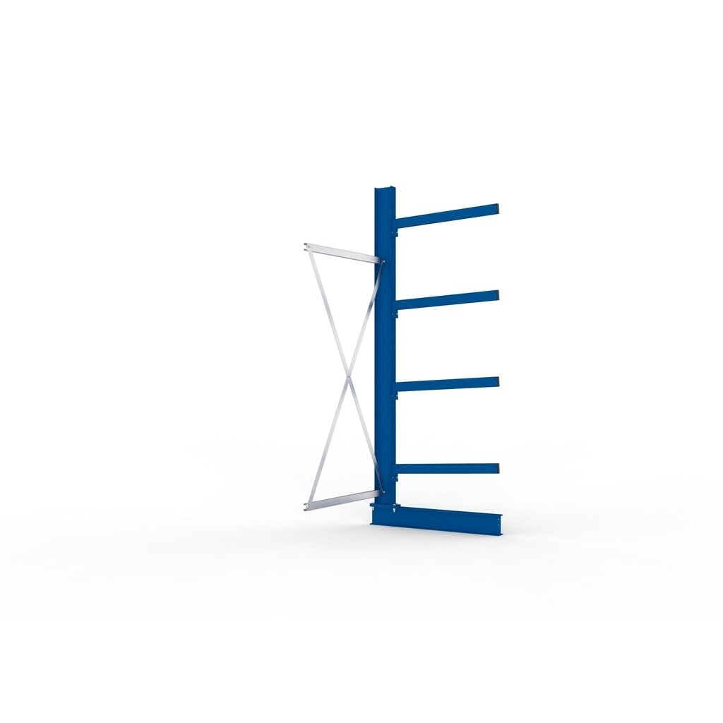 Aanbouwelement draagarmstelling META, enkelzijdig, draagvermogen per arm 250 kg, hxbxd 2.500 x 1.103 x 1.030 mm Productafbeelding nr. 4: Aanbouwelement draagarmstelling META, enkelzijdig, draagvermogen per arm 250 kg, hxbxd 2.500 x 1.103 x 1.030 mm