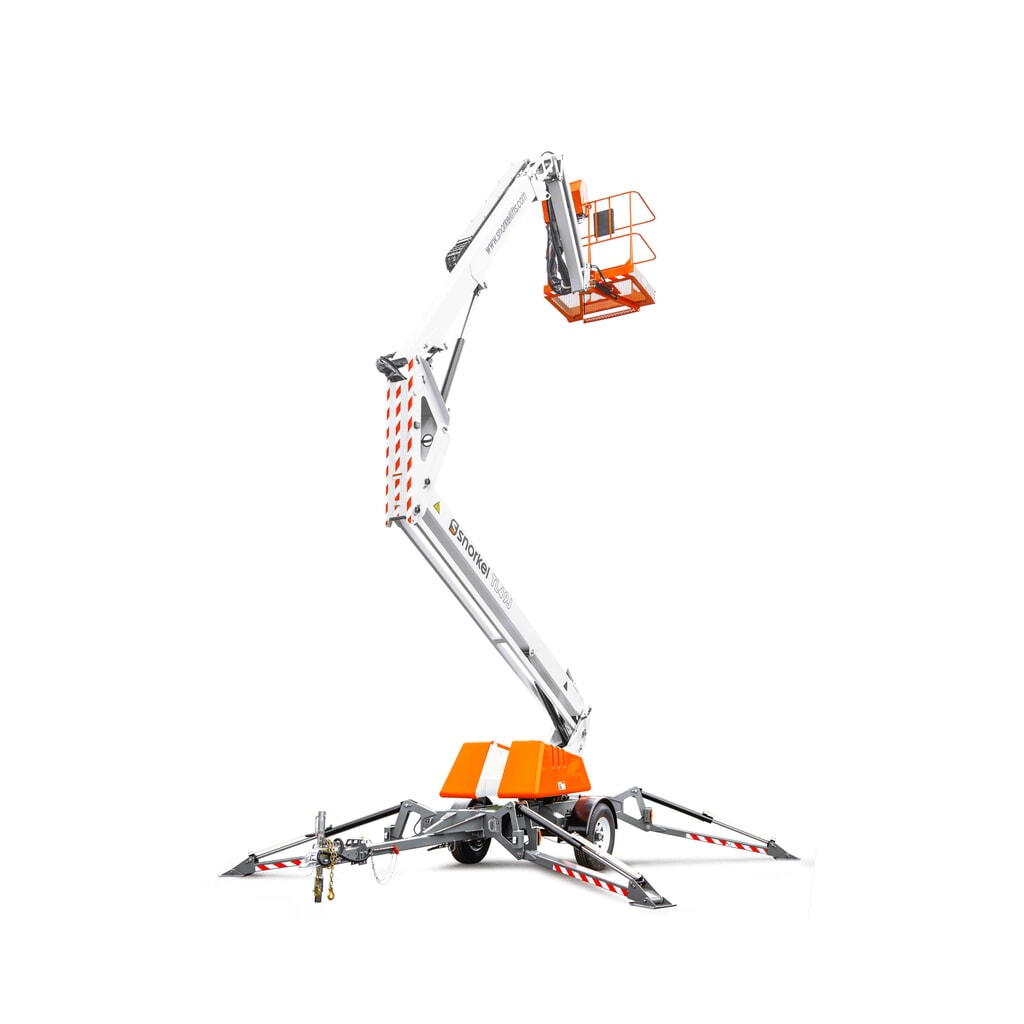 Aanhangerwerkkooi Snorkel TL49J DC, draagvermogen 200 kg, werkhoogte max. 16,7 m Product afbeelding: Aanhangerwerkkooi Snorkel TL49J DC, draagvermogen 200 kg, werkhoogte max. 16,7 m