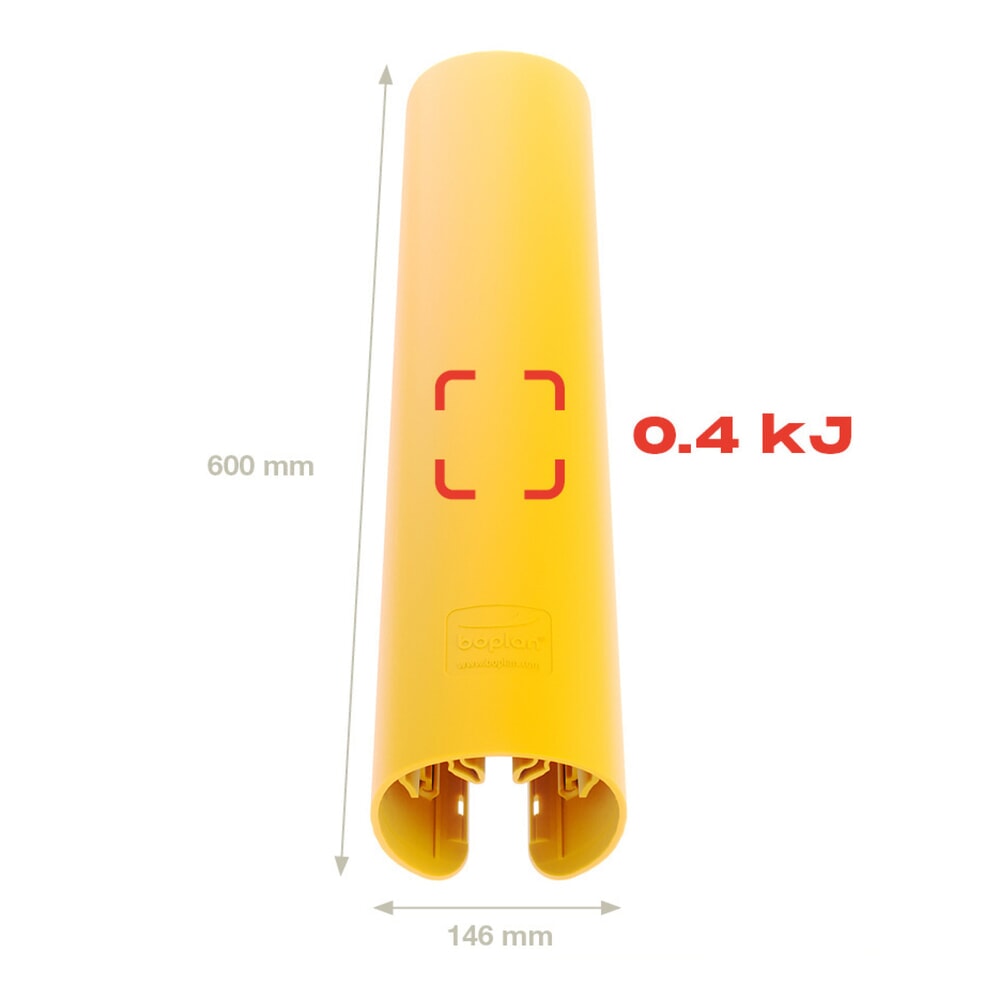 Productafbeelding nr. 6: Aanrijbescherming BOPLAN® voor stellingen RackBull XL, van kunststof, binnenafmetingen hxbxd 600 x 75 - 120 x 50 - 80 mm.
