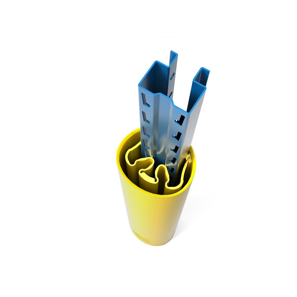 Productafbeelding nr. 3: Aanrijbescherming BOPLAN® voor stellingen RackBull L, van kunststof, binnenafmetingen hxbxd 600 x 75 - 120 x 35 - 60 mm.