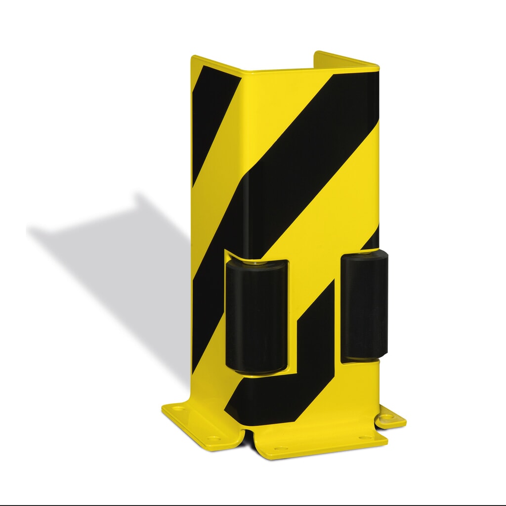 Aanrijbescherming met geleidingsrollen, U-profiel, hxbxd 400 x 160 x 160 mm Productafbeelding nr. 1: Aanrijbescherming met geleidingsrollen, U-profiel, hxbxd 400 x 160 x 160 mm