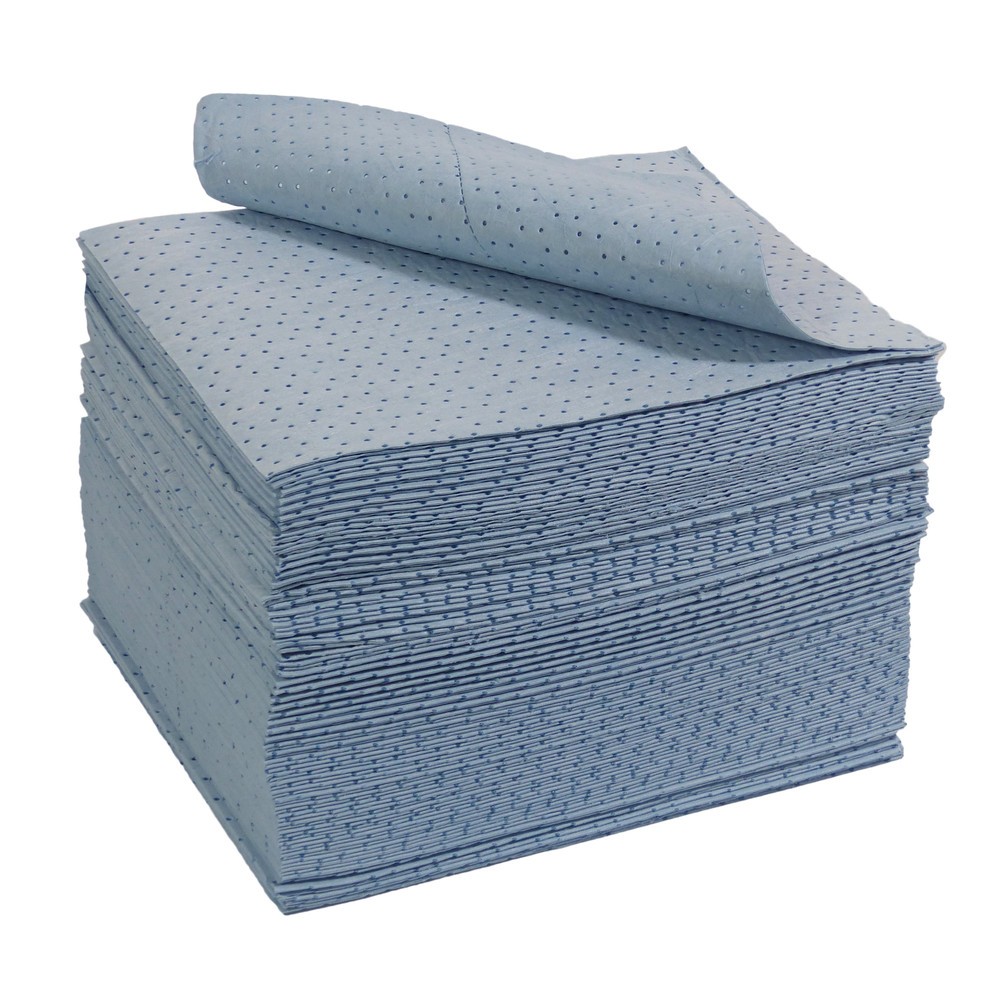 Product afbeelding: Absorptiedoek SMS Heavyweight, 100 doeken, 3-laags, lxb 400 x 500 mm, olie, blauw