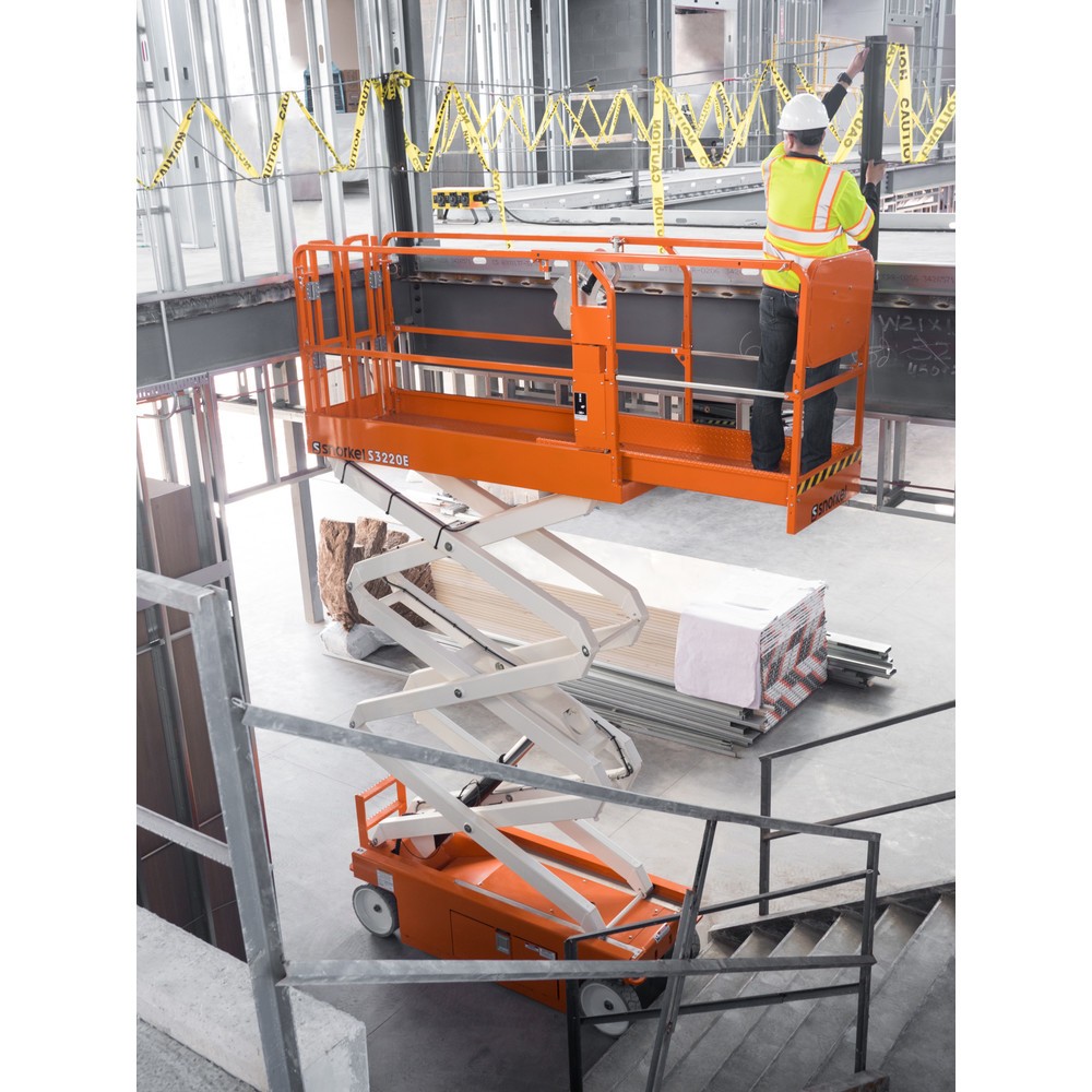 Productafbeelding nr. 2: Accuschaarhoogwerker Snorkel S3220E, elektrisch verrijdbaar, draagvermogen 409 kg, werkhoogte max. 8,1 m