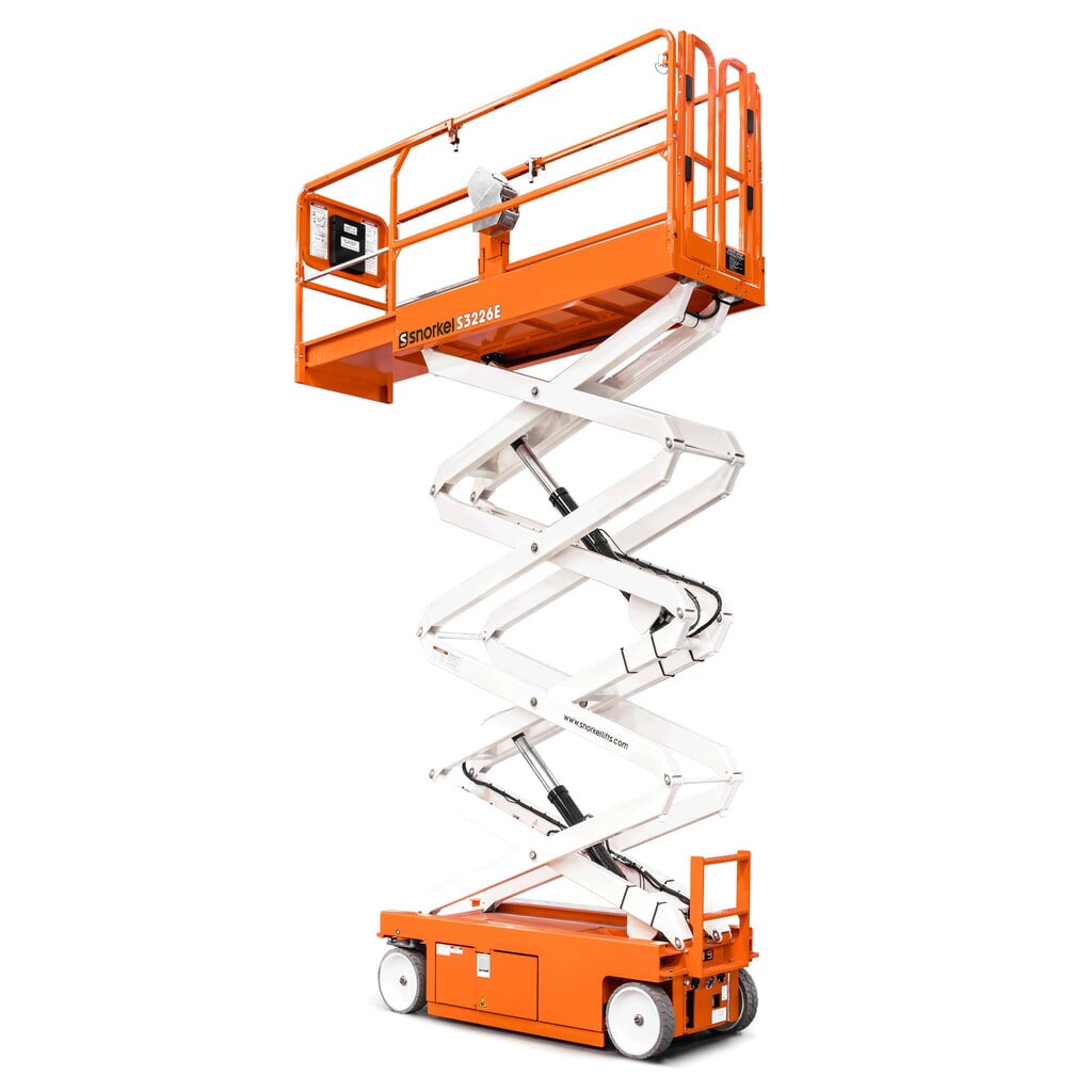 Product afbeelding: Hoogwerker met accu-aandrijving van Snorkel voor binnengebruik S3226E, elektrisch verrijdbaar, hefvermogen 250 kg, maximale werkhoogte 9,9 m