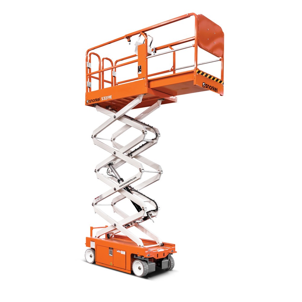 Productafbeelding nr. 1: Accuschaarhoogwerker Snorkel S3219E, elektrisch verrijdbaar, draagvermogen 250 kg, werkhoogte max. 7,7 m