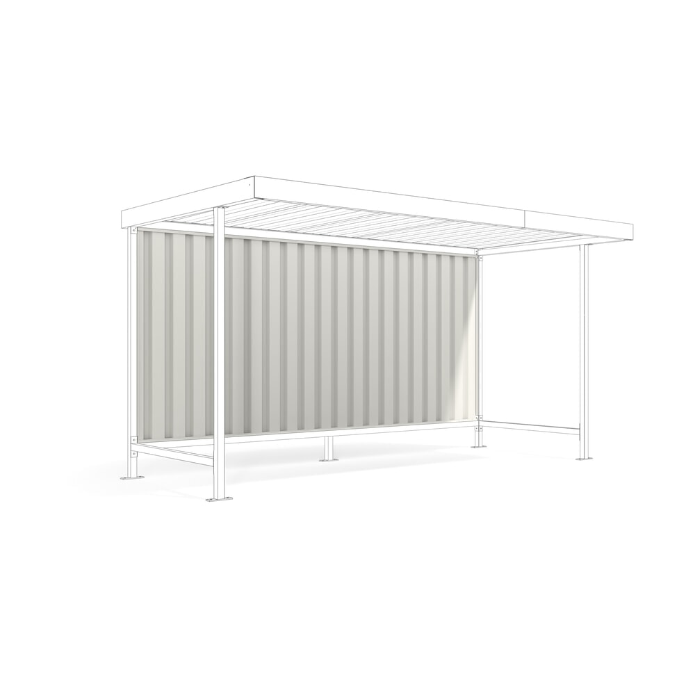 Product afbeelding: Achterwand voor overkapping VARIO, profielplaat