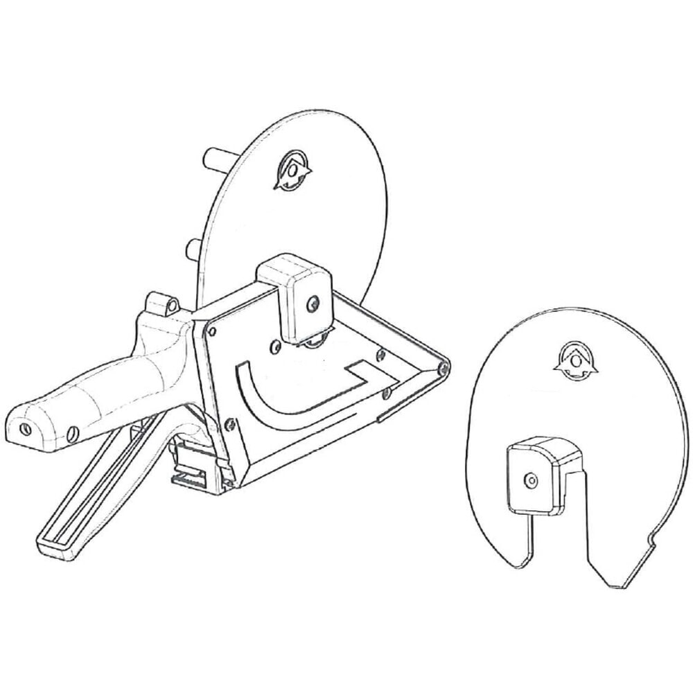 Adapter voor 3" (76 mm) kern voor handetikettendispenser TO 30, TO 60, TO 30 APF en TO 60 APF Productafbeelding nr. 1: Adapter voor 3" (76 mm) kern voor handetikettendispenser TO 30, TO 60, TO 30 APF en TO 60 APF