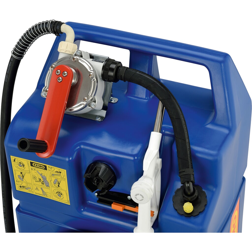 AdBlue®-trolley CEMO, 60 l, met handpomp en tapventiel Productafbeelding nr. 2: AdBlue®-trolley CEMO, 60 l, met handpomp en tapventiel