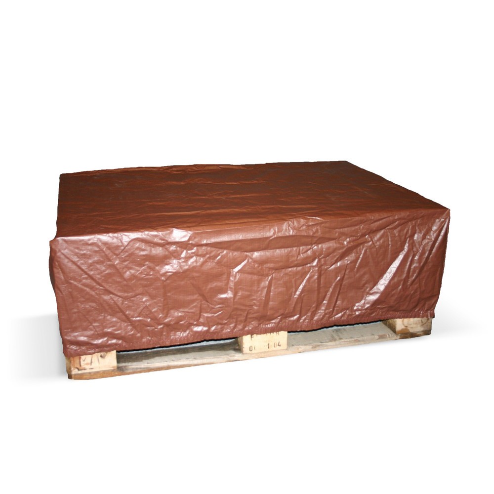Product afbeelding: Afdekhoes met elastiek, h x b x d 300 x 1.250 x 850 mm, bruin