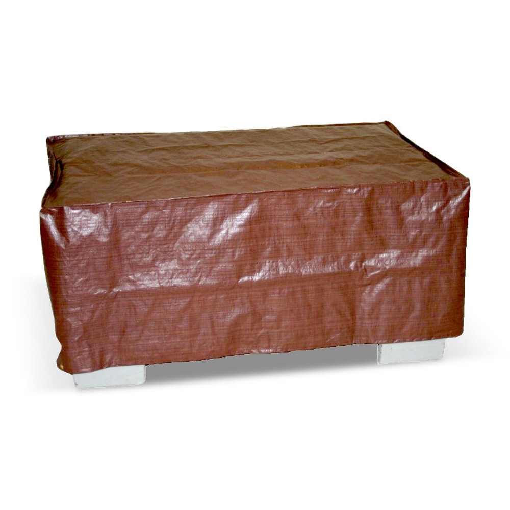 Product afbeelding: Afdekhoes met zoom en ogen, h x b x d 500 x 1.250 x 850 mm, transparant