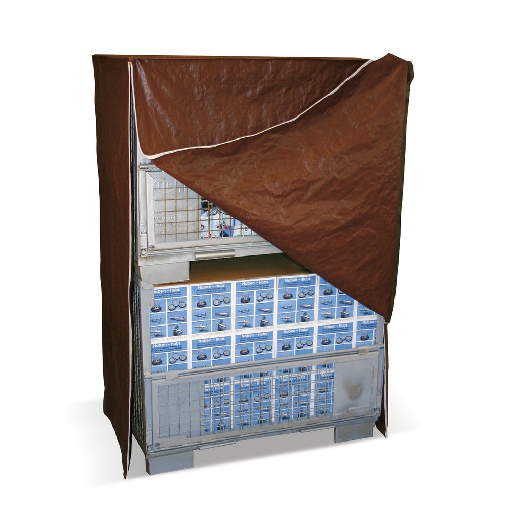 Productafbeelding nr. 2: Afdekhoes met zoom en ogen, h x b x d 1.930 x 1.250 x 850 mm, transparant, ritssluiting