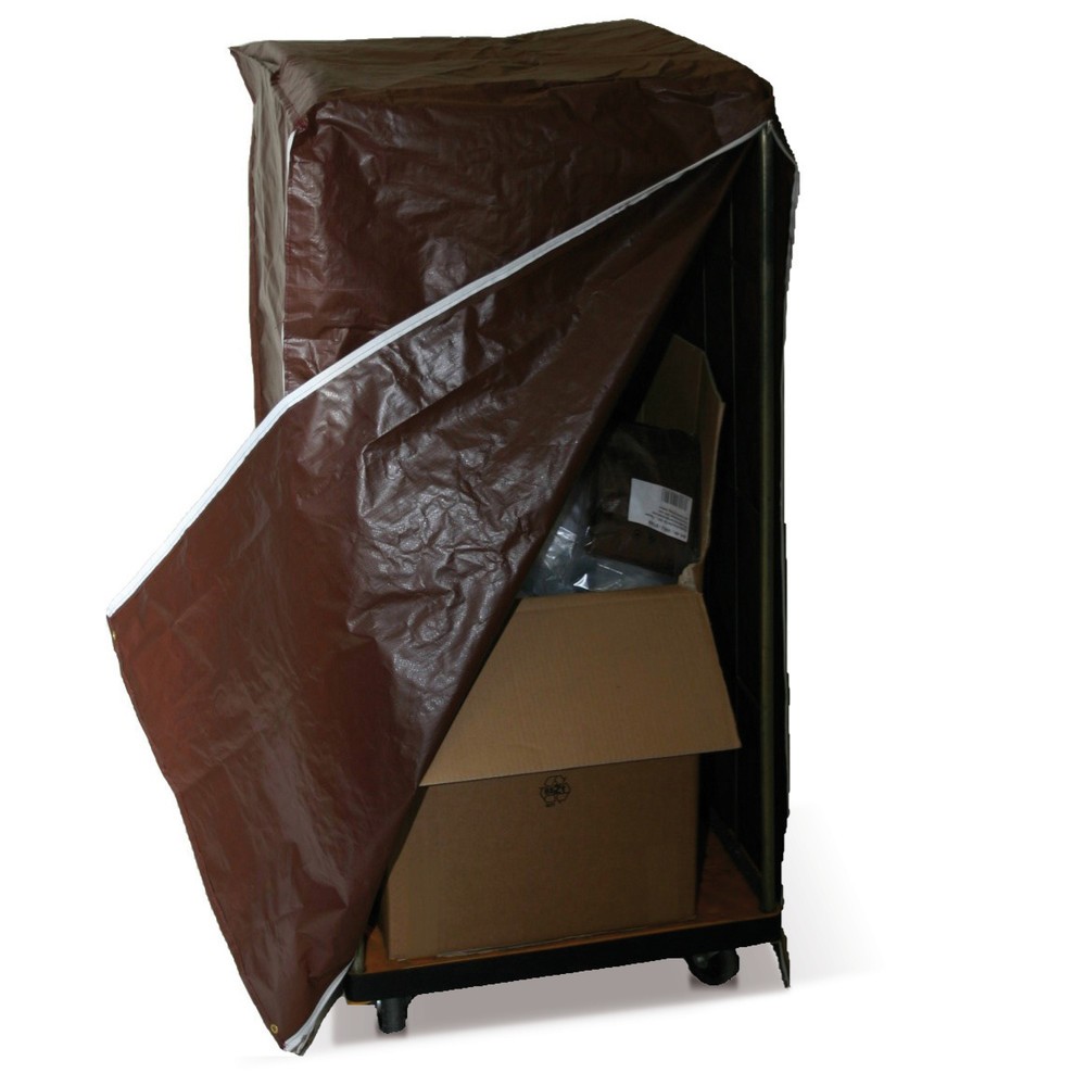 Product afbeelding: Afdekhoes voor rolcontainers, h x b x d 1.450 x 750 x 850 mm, bruin