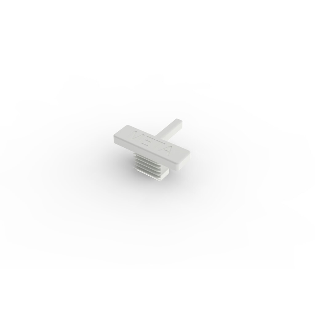 Product afbeelding: Afdekkap voor legbordstelling META, pvc, RAL 7035 lichtgrijs, enkel