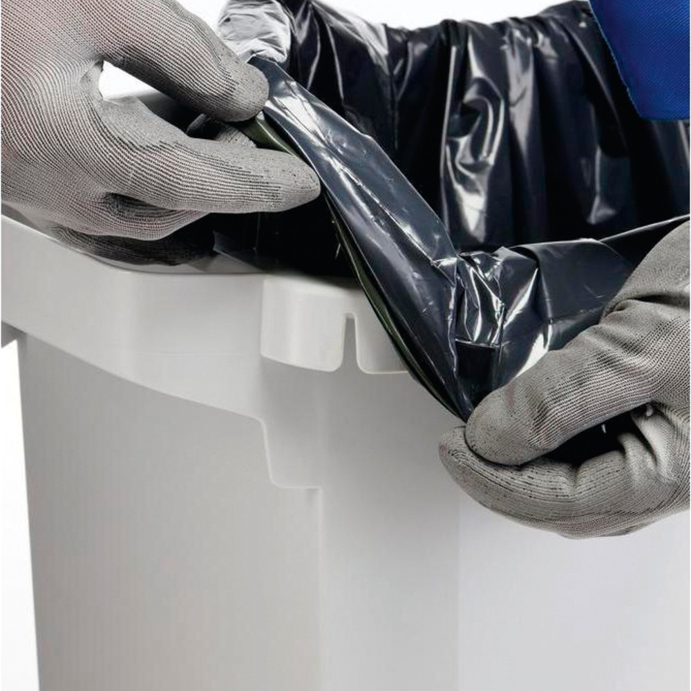 Productafbeelding nr. 2: Afval- en kringloopafvalbak DURABIN 60 liter, met deksel, PP, grijs/zwart