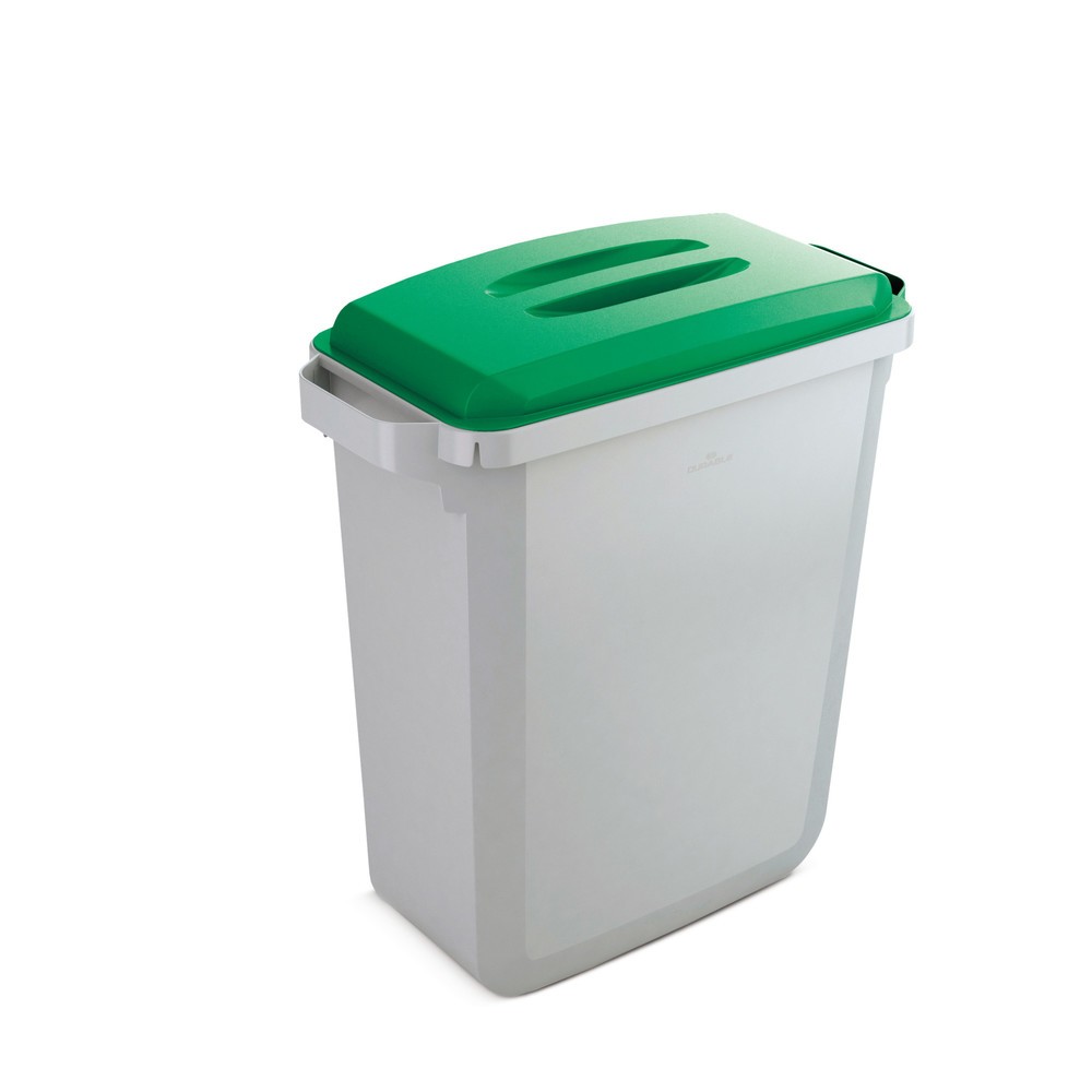 Productafbeelding nr. 1: Afval- en kringloopafvalbak DURABIN 60 liter, met deksel, PP, grijs/groen