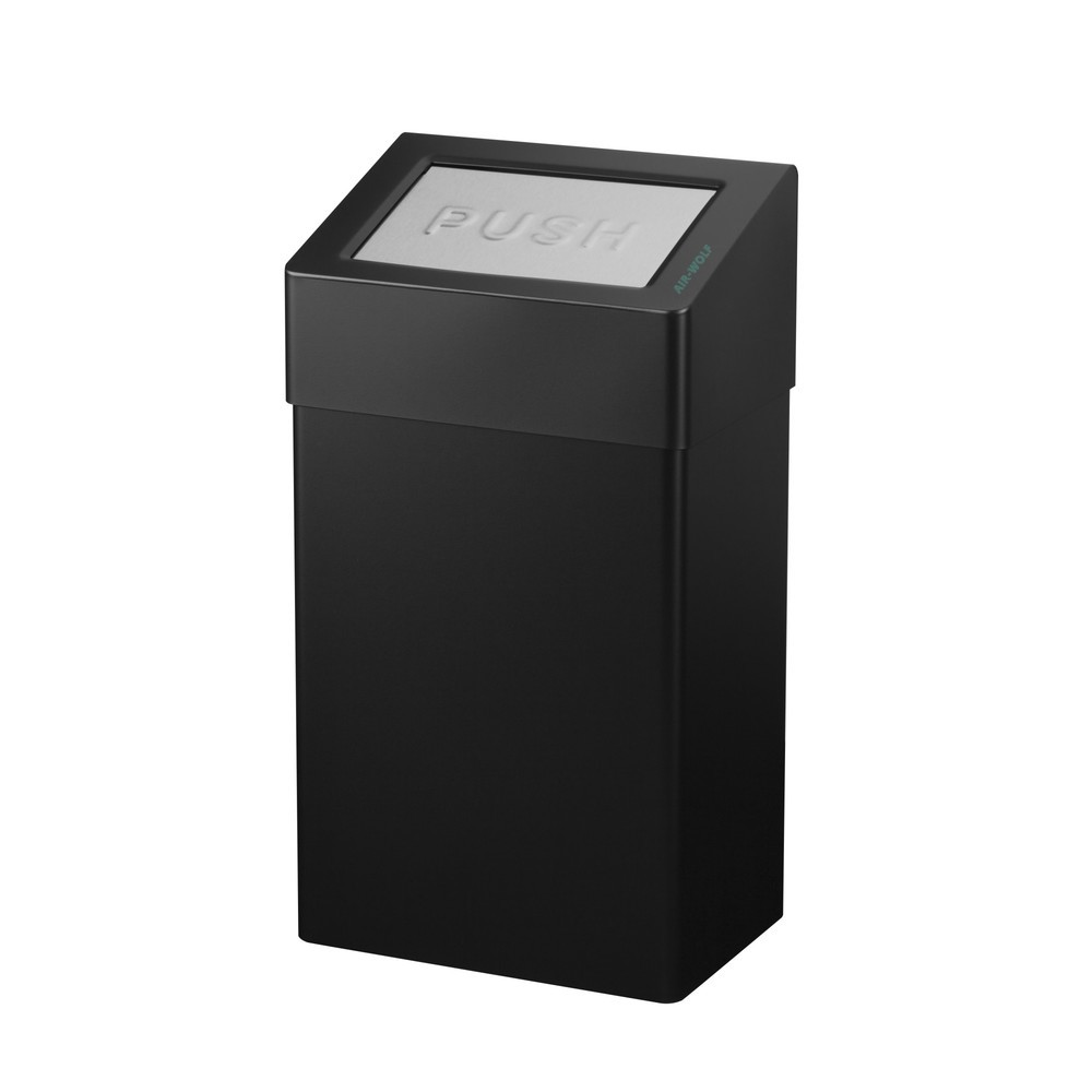 Product afbeelding: Afvalbak Air-Wolf inhoud 18 liter zwart