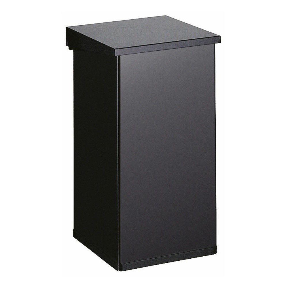 Product afbeelding: Afvalbak CARRO Lift met sluitmechanisme met demping, 55 liter, van aluminium, zwart