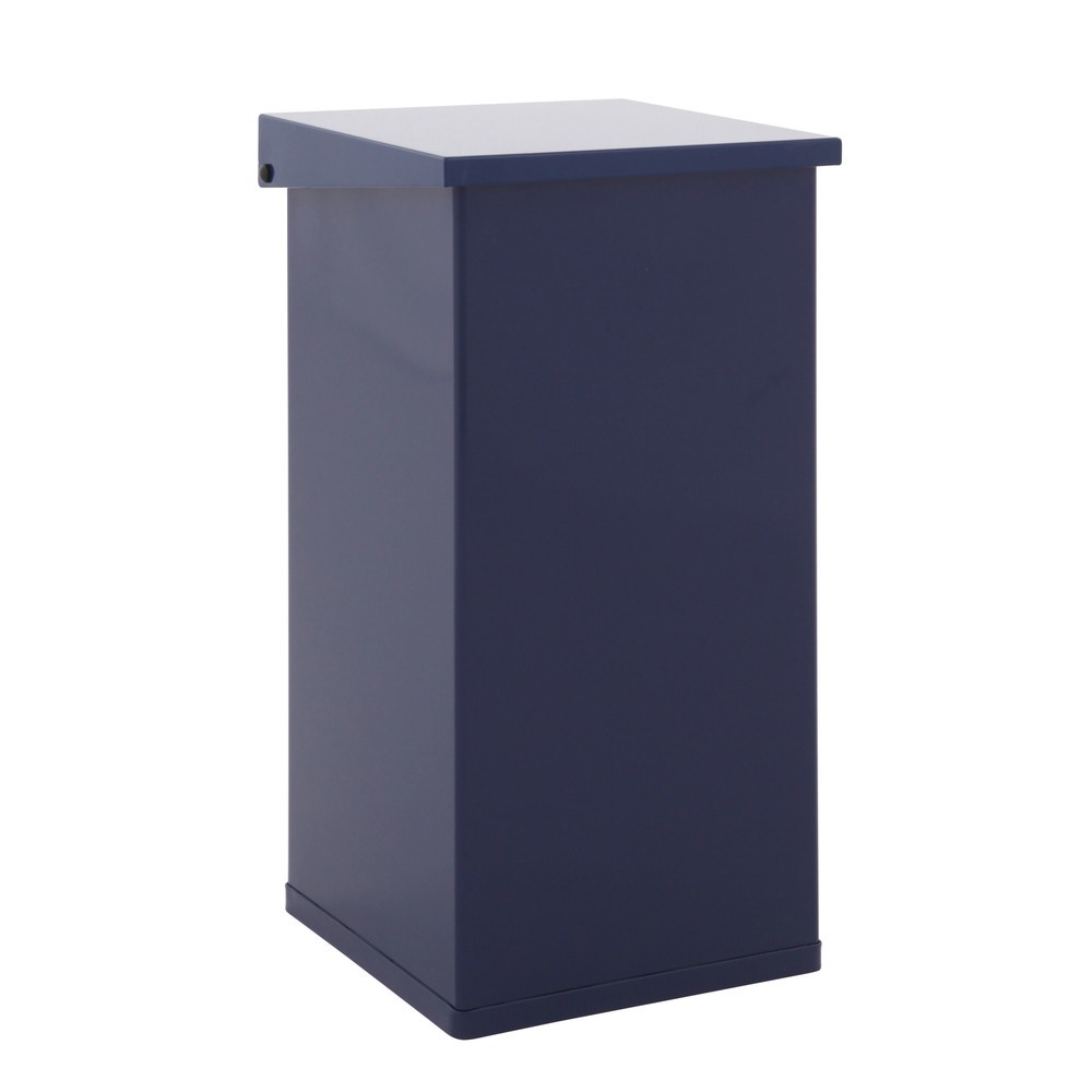 Product afbeelding: Afvalbak CARRO Lift met sluitmechanisme met demping, 55 liter, van aluminium, blauw