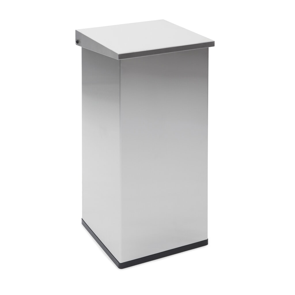Product afbeelding: Afvalbak CARRO Lift met sluitmechanisme met demping, 55 liter, van roestvrij staal